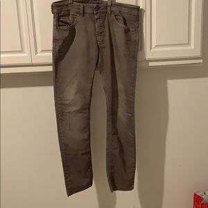 Slightly Distressed Grey Diesel Jeans